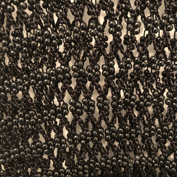 NWT Chico’s Black Beaded sleeveless tank/  camisole size SM - Picture 3 of 3